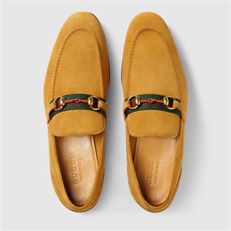 mens gucci suede loafers